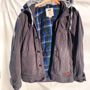 Vans Hoodie with Flannel and Corduroy
